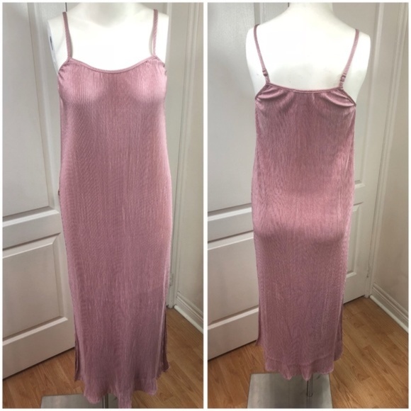 Sugarlips Pink Giselle Pleated Maxi Dress - Picture 2 of 5